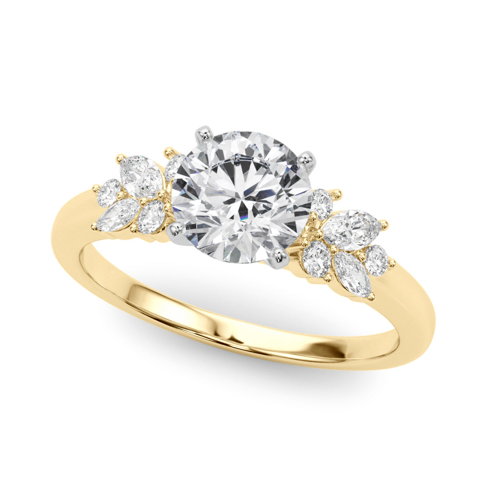 Engagement Ring with Peg Head