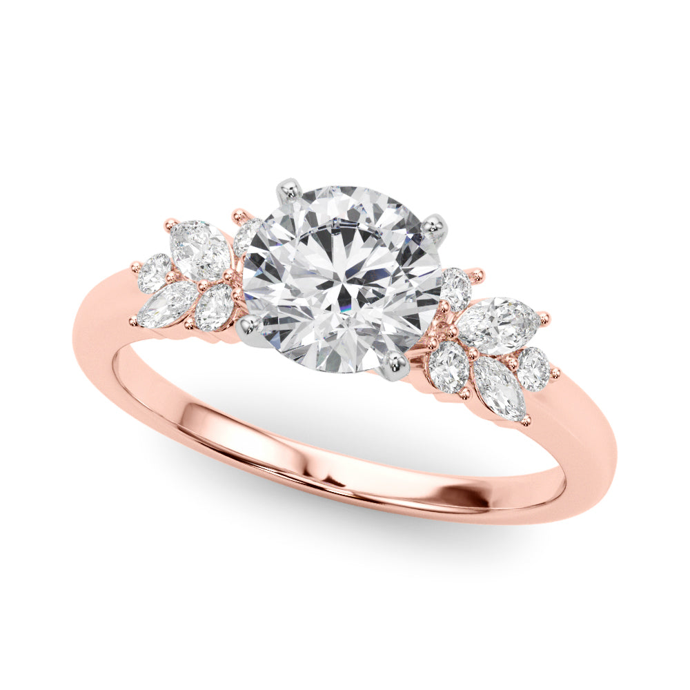 Engagement Ring with Peg Head