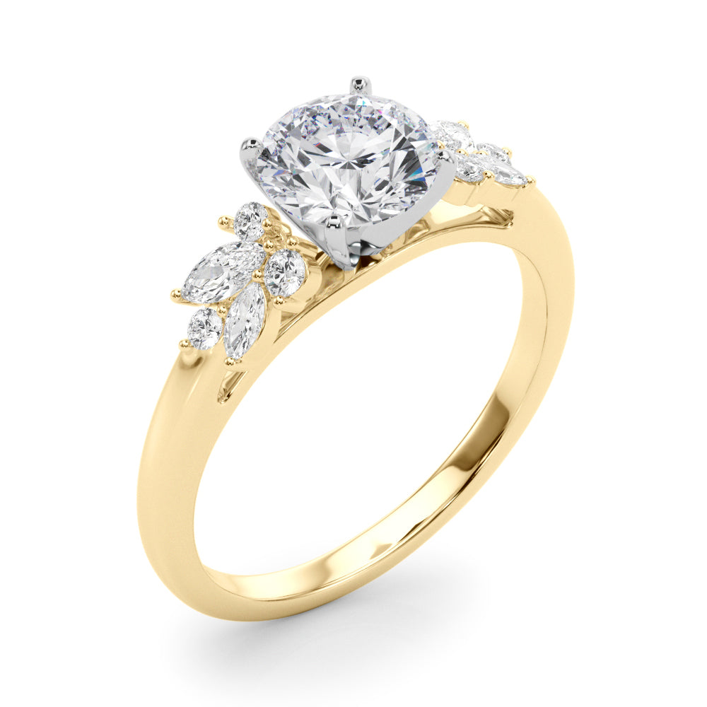 Engagement Ring with Peg Head