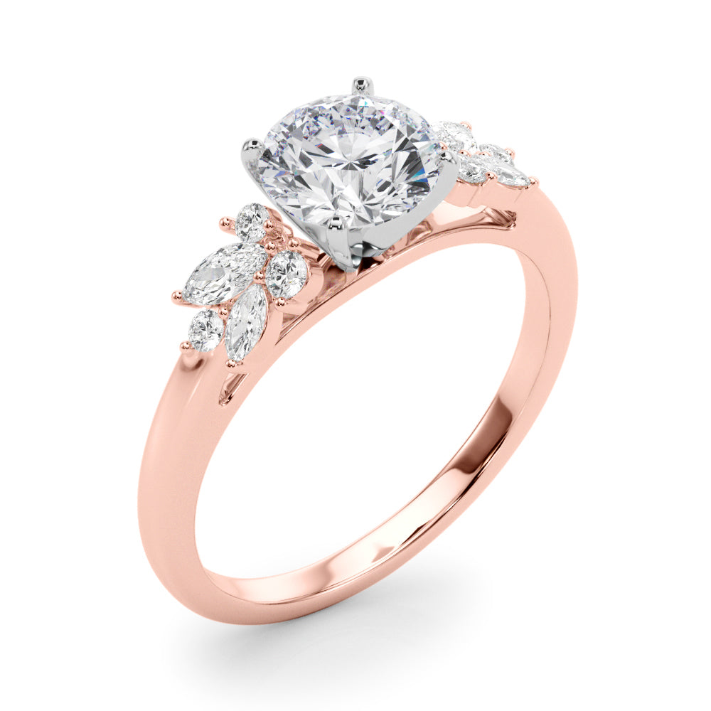 Engagement Ring with Peg Head