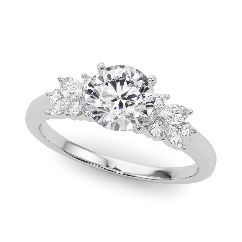 Engagement Ring with Peg Head