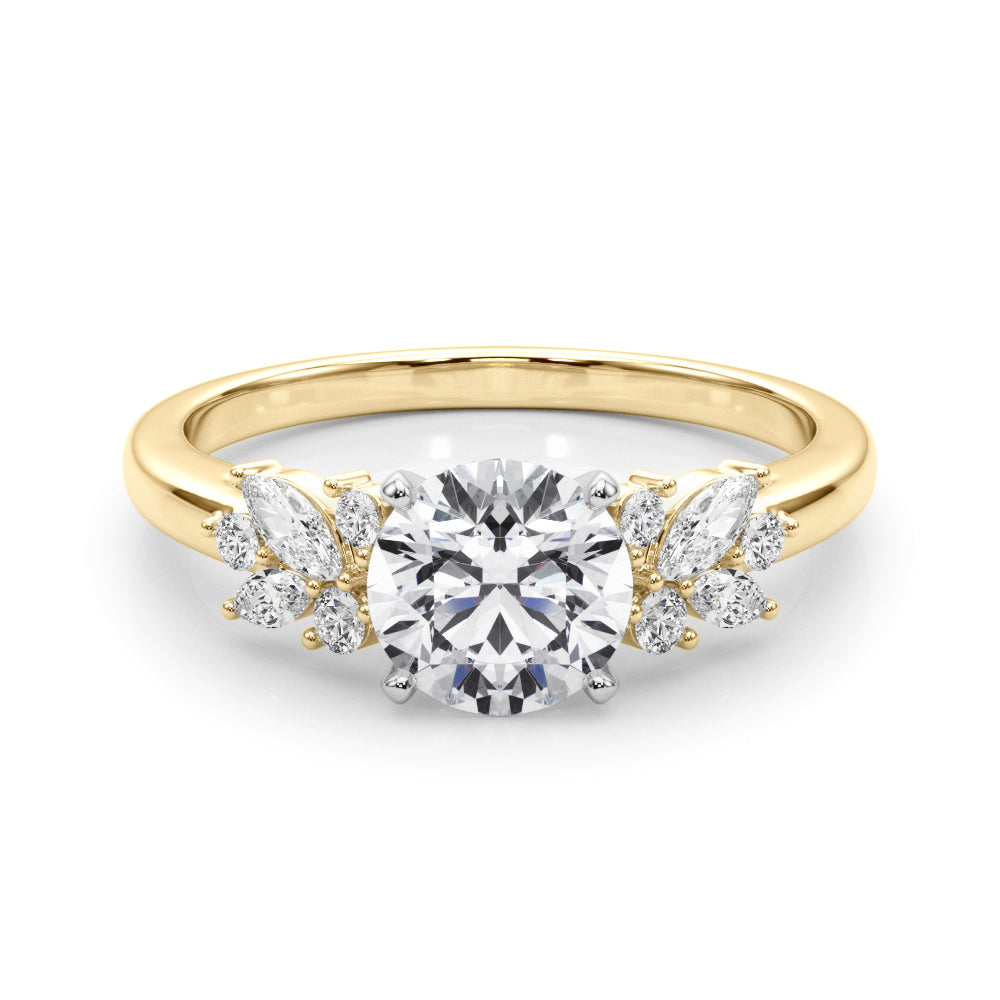 Engagement Ring with Peg Head