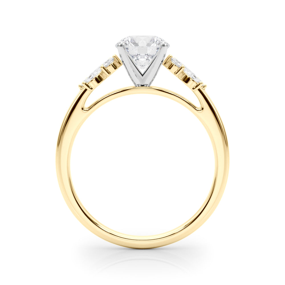 Engagement Ring with Peg Head