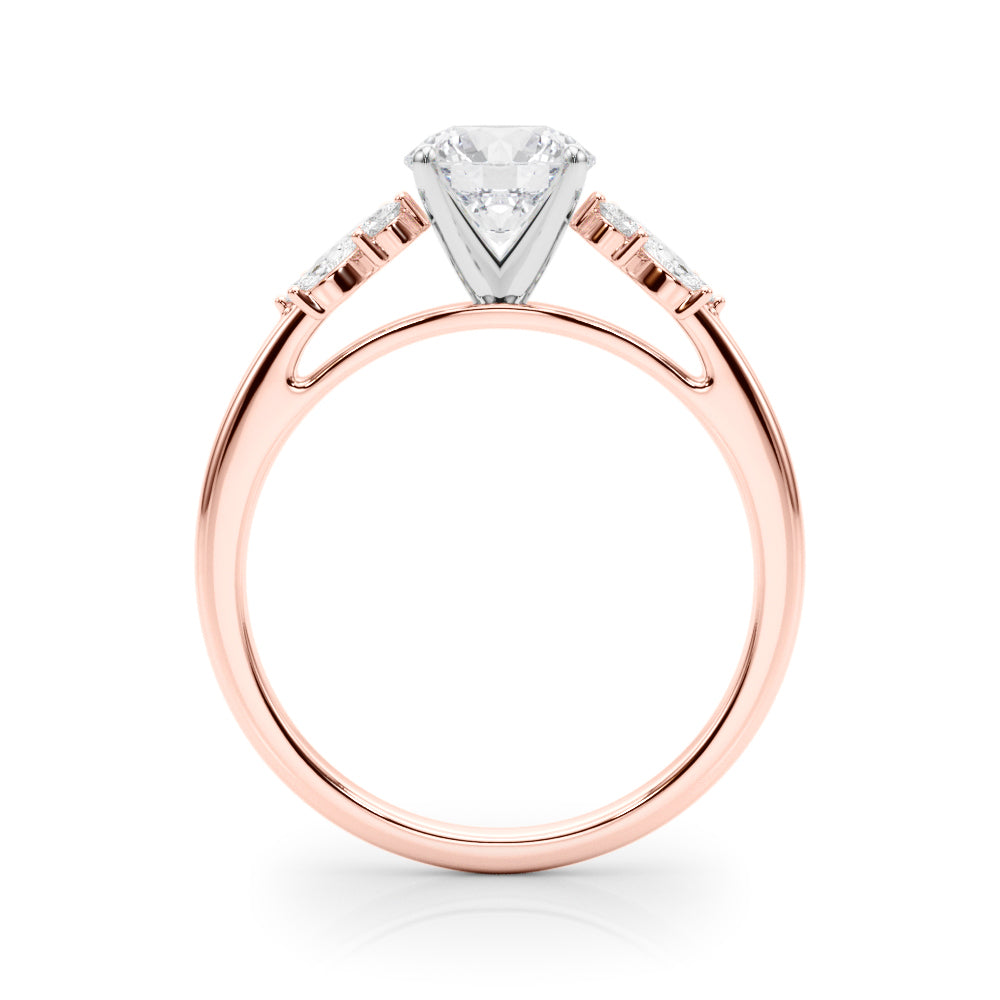 Engagement Ring with Peg Head
