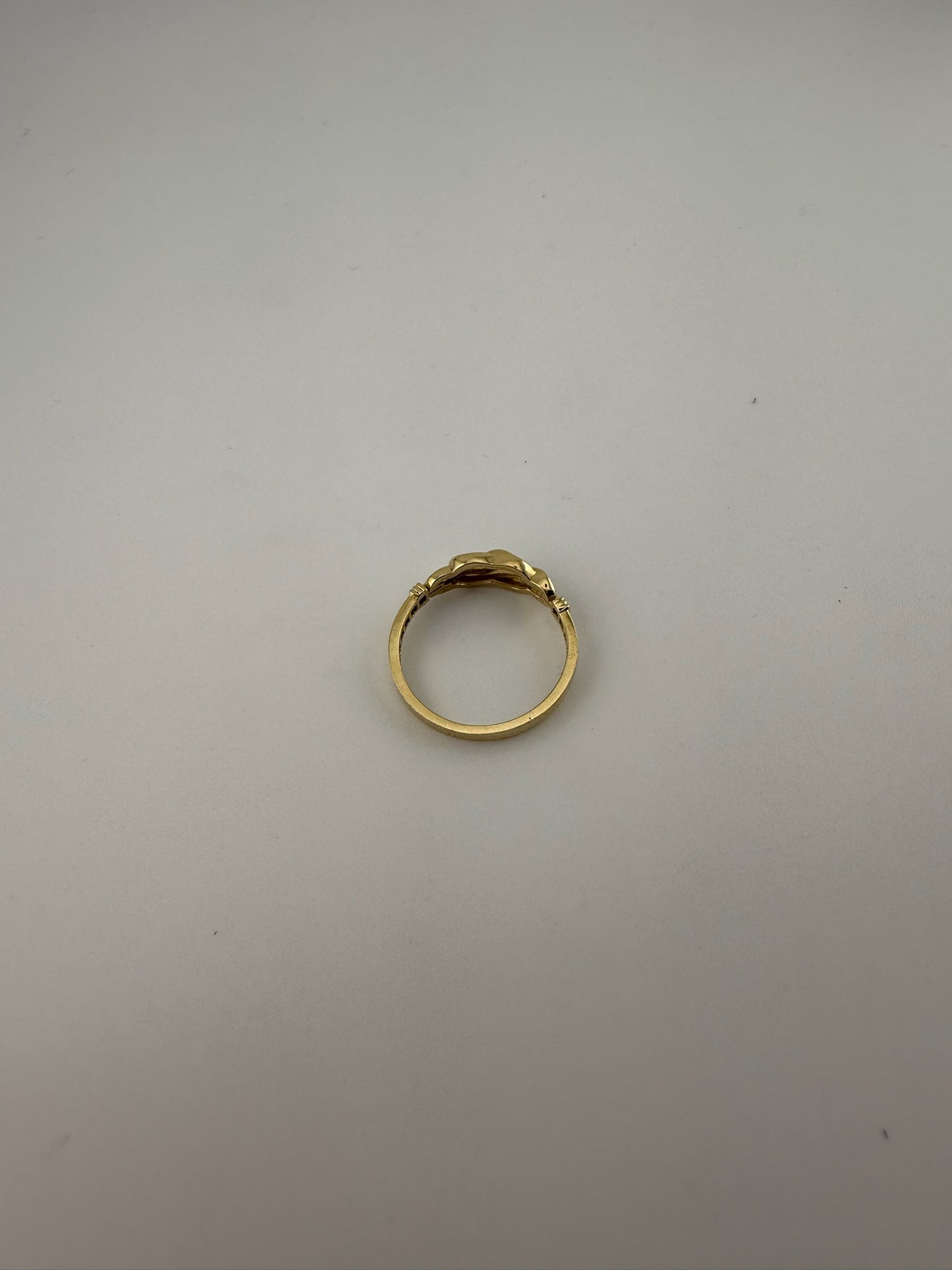 Dainty ring solid 18k gold