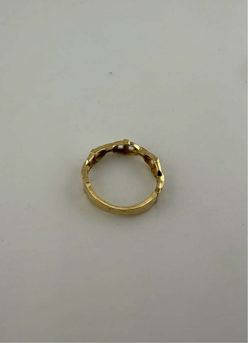 Dainty ring solid 18k gold