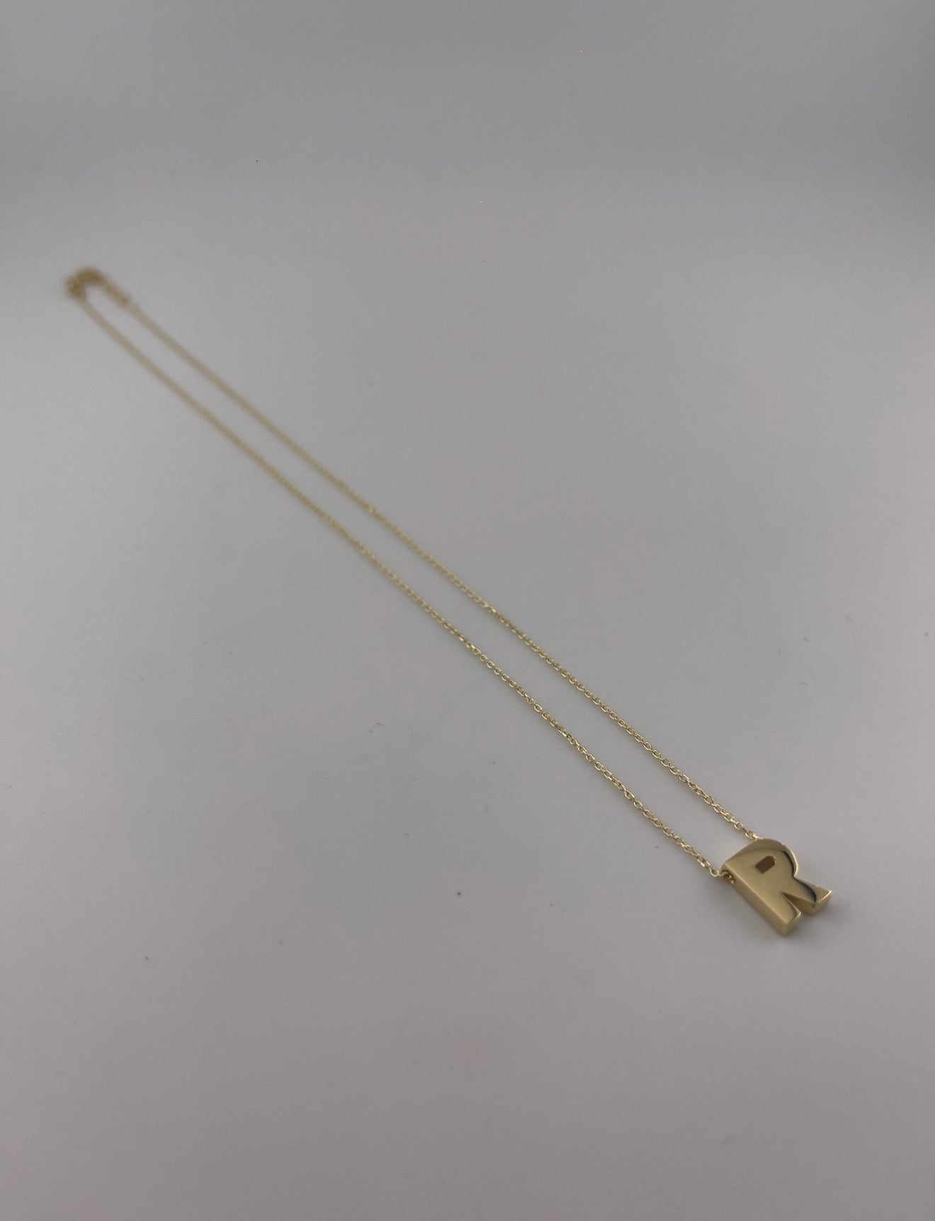 Initial letter necklace