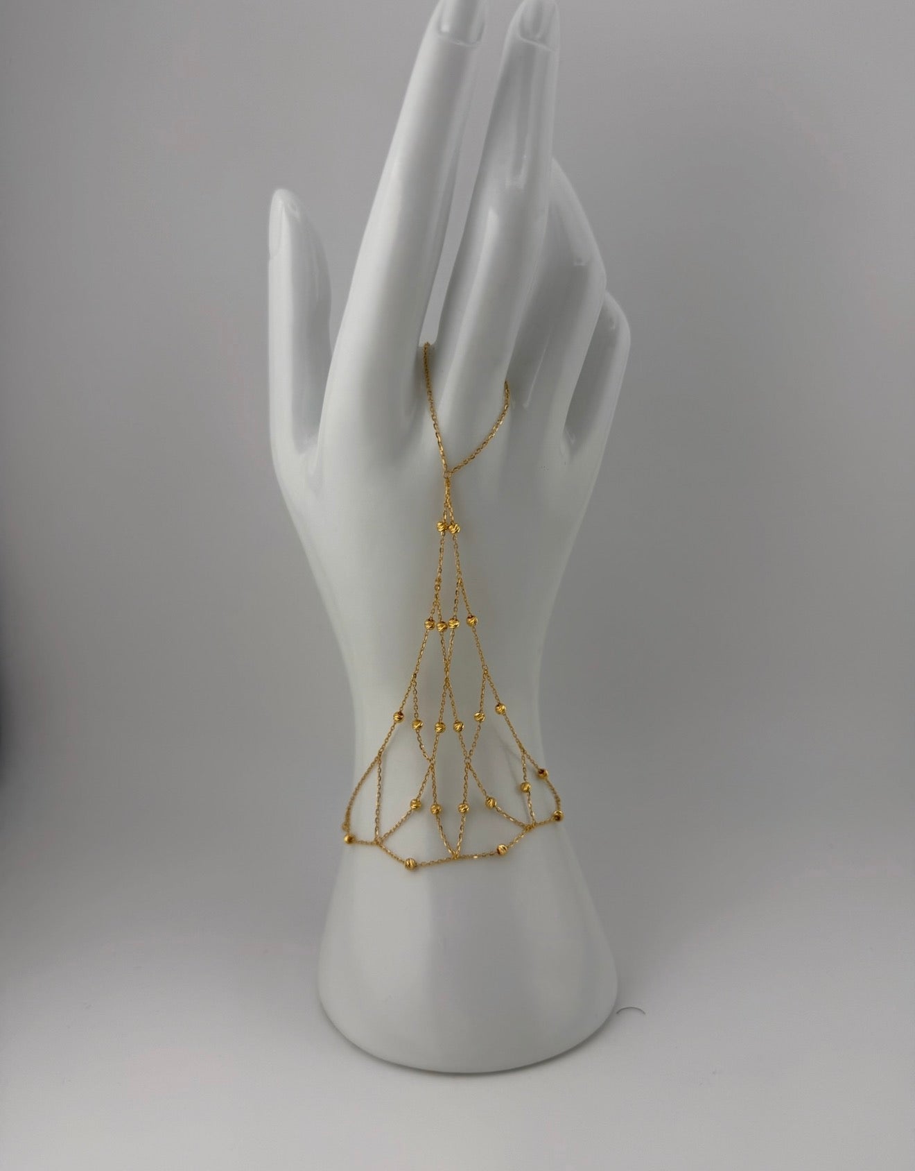 Solid 21k gold handchain