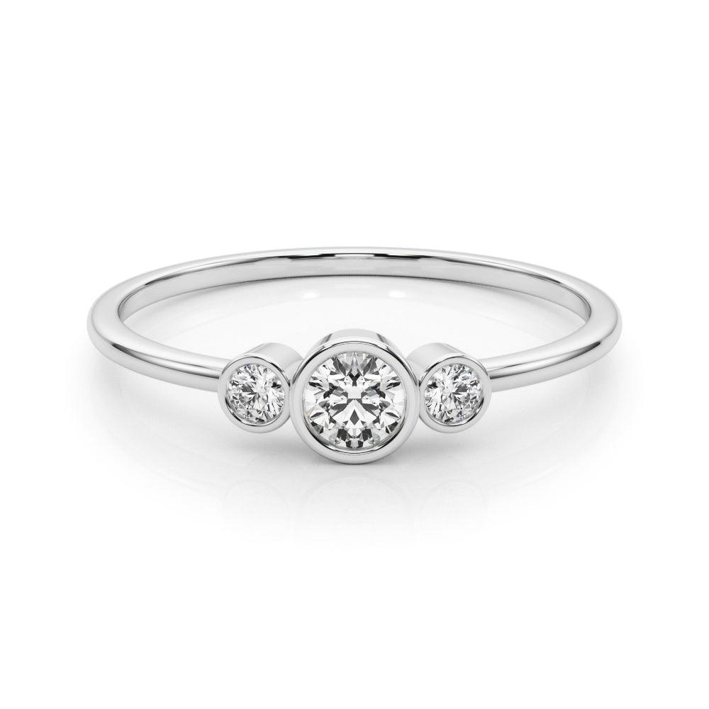 Three Stones Stackable Ring