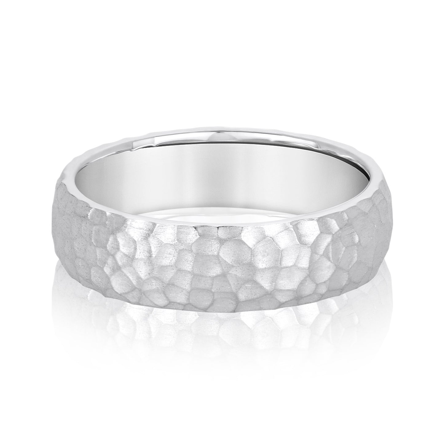 Classic Beveled Edge Men's Wedding Band 6mm