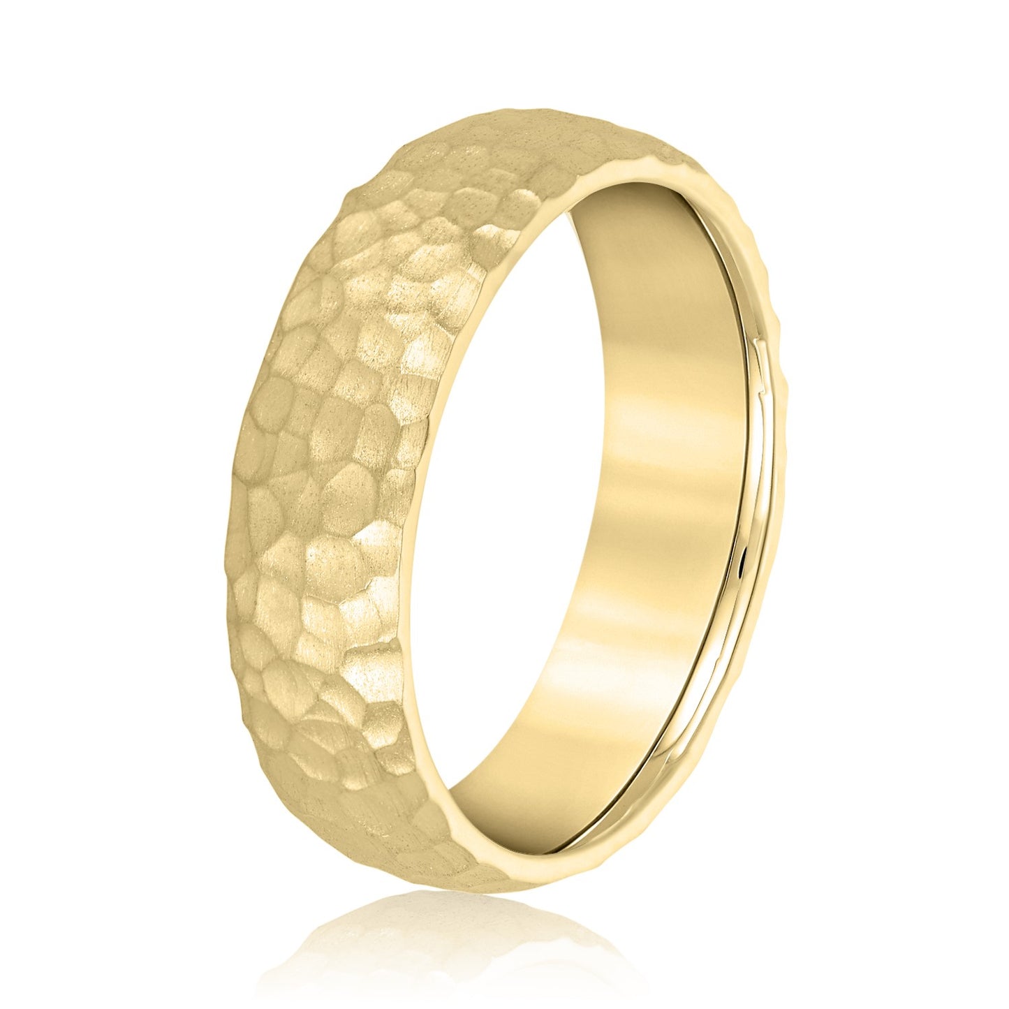 Classic Beveled Edge Men's Wedding Band 6mm