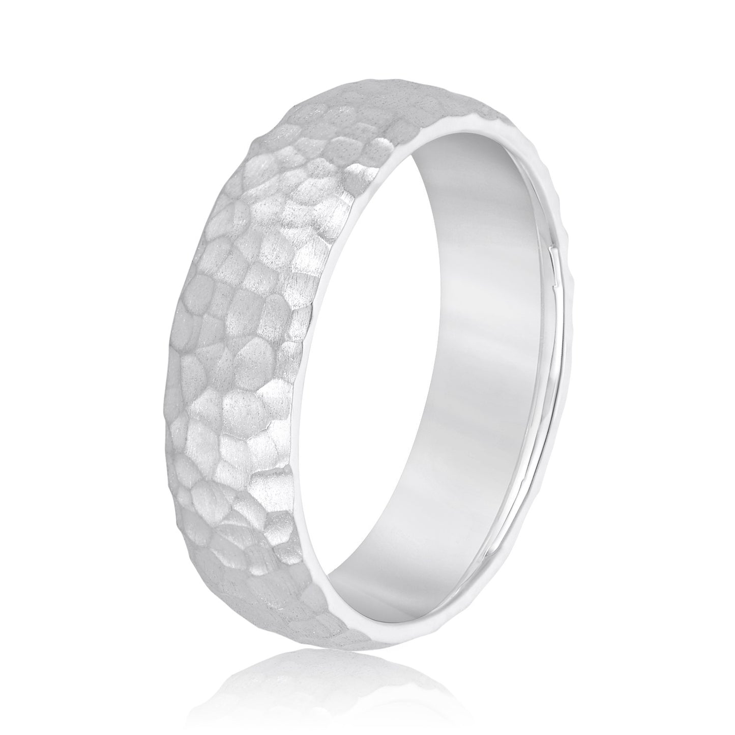 Classic Beveled Edge Men's Wedding Band 6mm