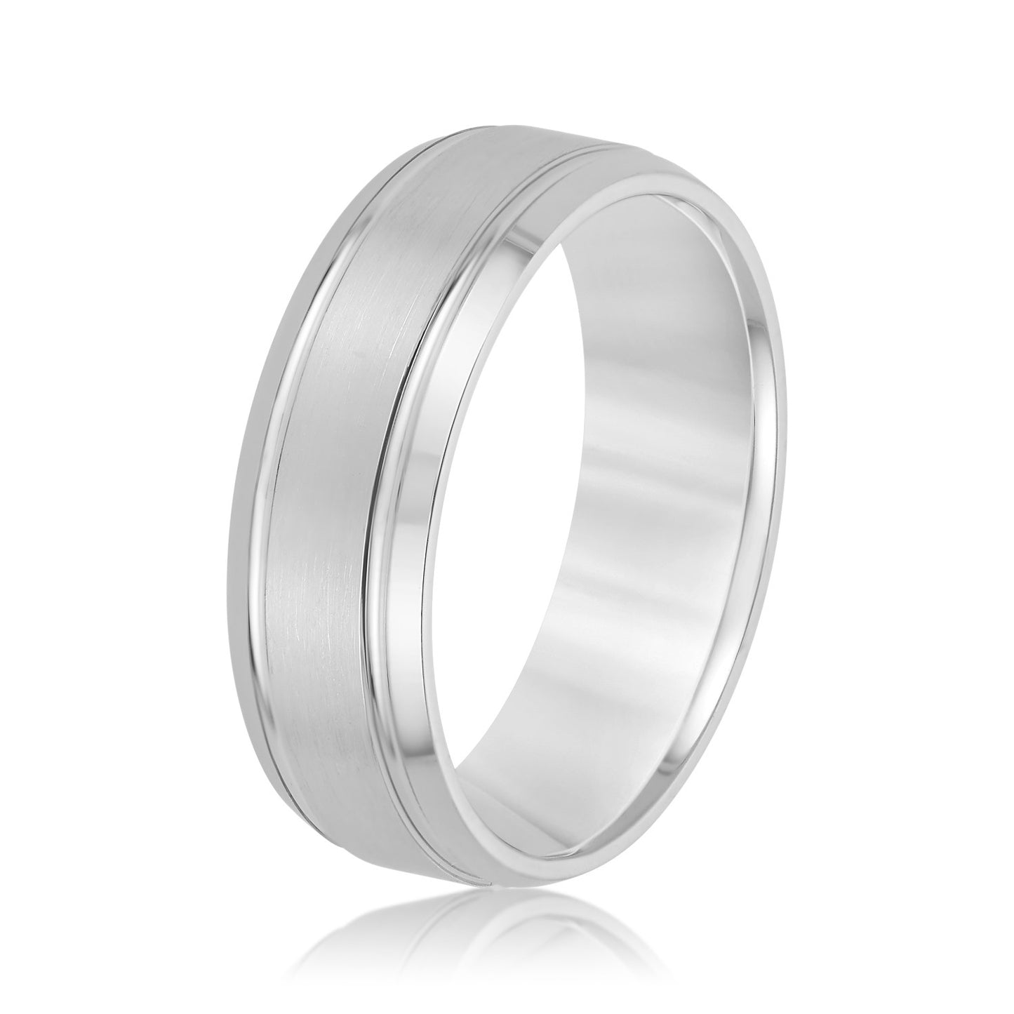 Sleek Sophistication Men's Wedding Band 6mm