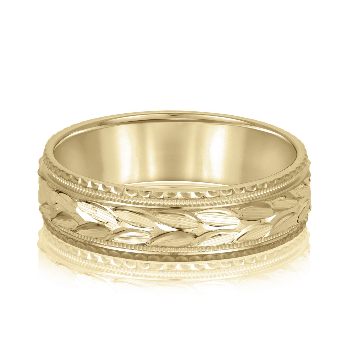 Double Groove Satin Men's Wedding Band 5mm