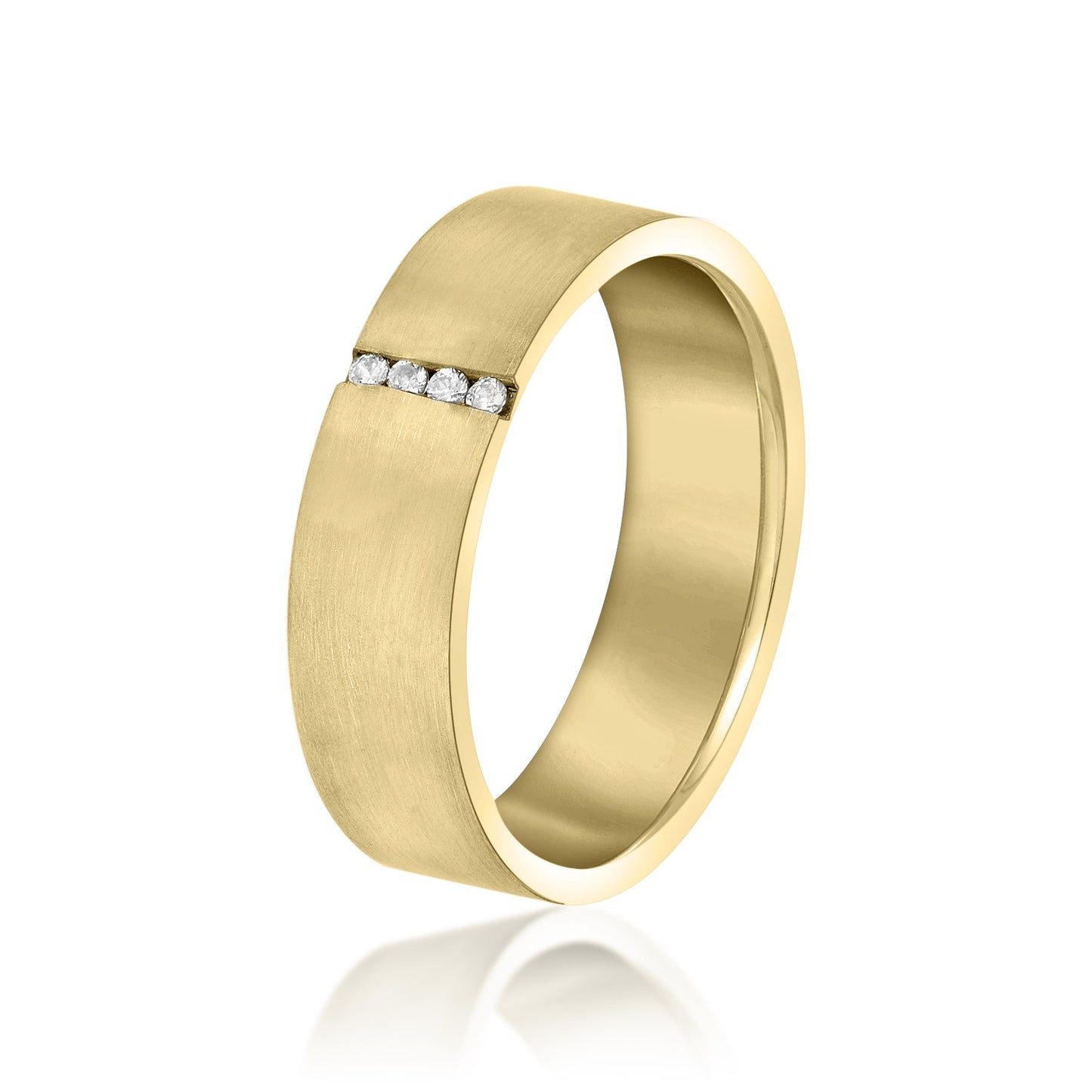 Sleek Divide Diamond Band