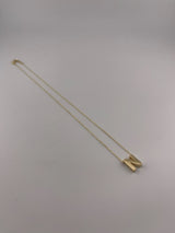 18K Yellow Gold Initial Letter Necklace - Image 10
