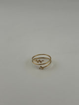 18K Solid Gold Spiral Vine Wrap Ring - Image 2