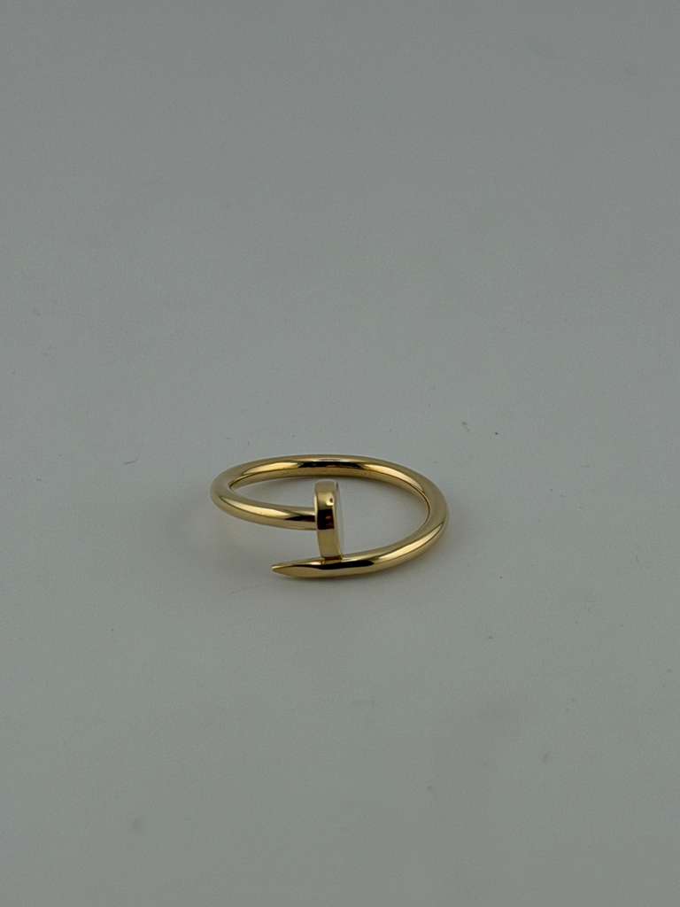 Nail ring, 18k Gold, semi solid - Image 3