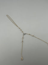 18K Yellow Gold Hand Chain with Premium Cubic Zirconia - Image 3