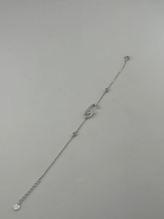 925 sterling Silver Clasp Bracelet | Premium CZ