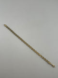 18K Solid Gold Celestial Star Link Bracelet