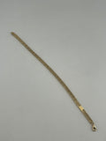 18K Solid Gold Classic Greek Key Pattern Bracelet