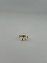 18K Solid Gold Spiral Vine Wrap Ring - Image 1