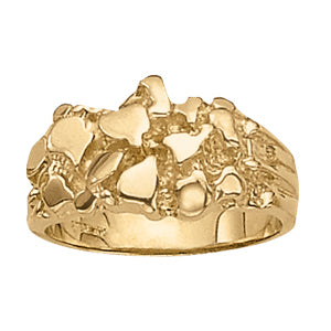 Textured Gold Band Ring