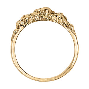 Textured Gold Band Ring