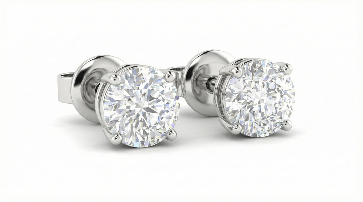 Solitaire Diamond Stud Earrings 10 carat - Image 16