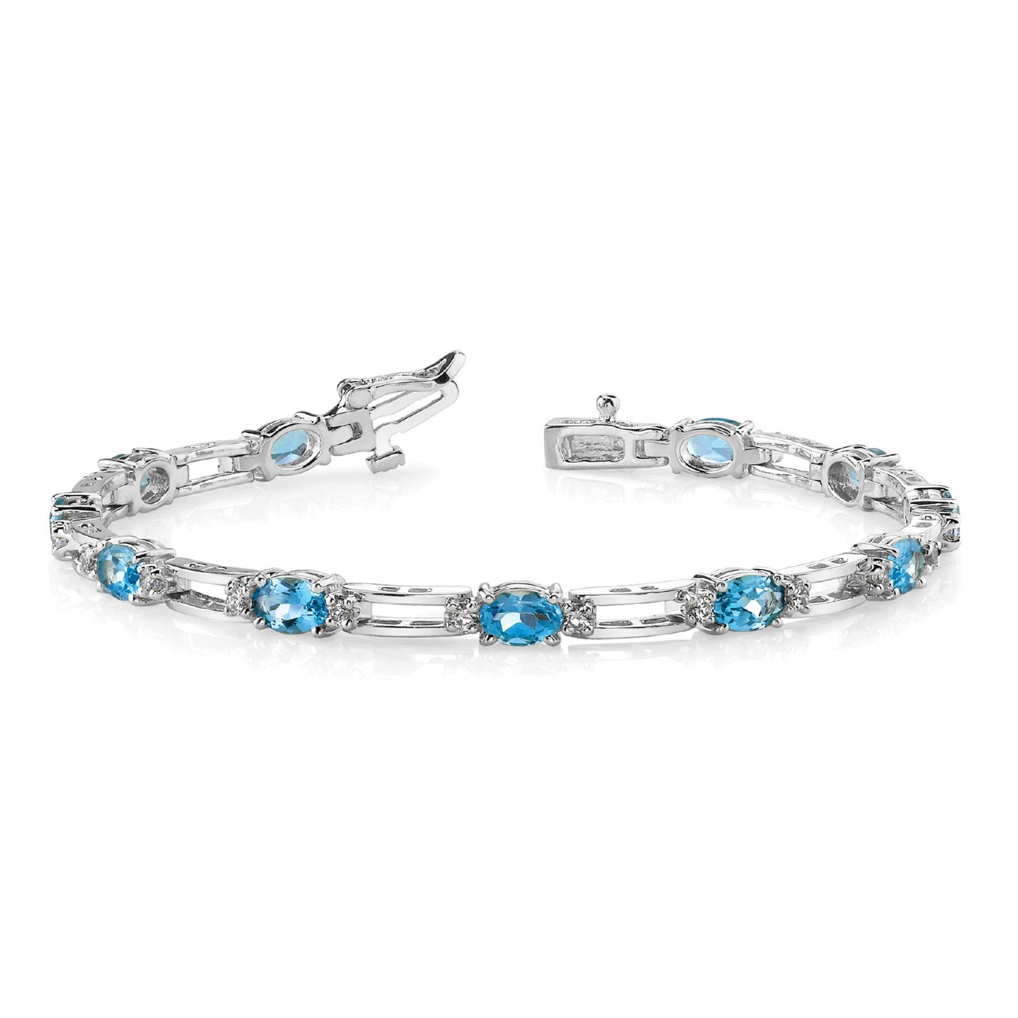 Serene Topaz Statement Bracelet