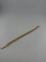 18K Solid Gold Royal Cuban Link Bracelet – 7.5mm - Image 2