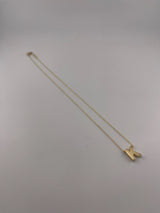 18K Yellow Gold Initial Letter Necklace - Image 8