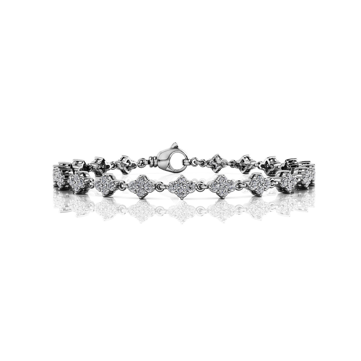 Diamond Clover Fashion Bracelet - Image 1