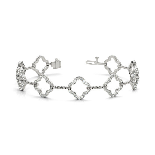 Diamond Quatrefoil Bracelet