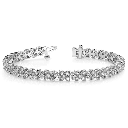 Diamond Leaf Bracelet