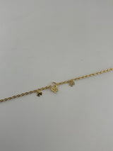 18K Solid Gold Lucky Charms Bracelet - Image 1