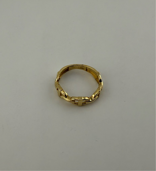 Dainty ring solid 18k gold