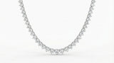 Graduated 17 carat diamond necklace - Image 1