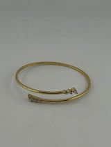 Celeste – 18K Solid Gold Premium CZ Cuff Bracelet - Image 2
