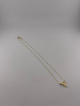 18K Yellow Gold Initial Letter Necklace - Image 7