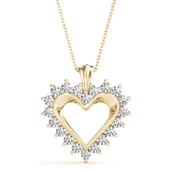 Radiant Heart Diamond Pendant - Image 1