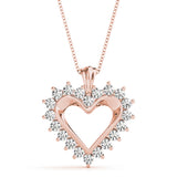 Radiant Heart Diamond Pendant - Image 2