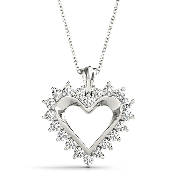 Radiant Heart Diamond Pendant - Image 3