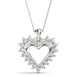 Radiant Heart Diamond Pendant - Image 3