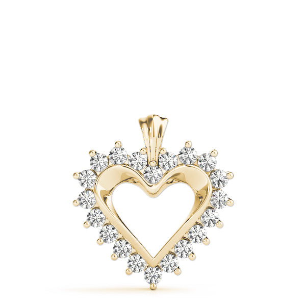 Radiant Heart Diamond Pendant