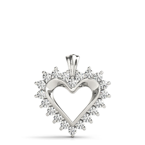 Radiant Heart Diamond Pendant