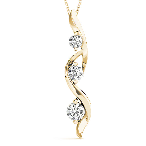 Swirling Diamond Pendant - Image 1