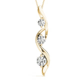 Swirling Diamond Pendant - Image 1