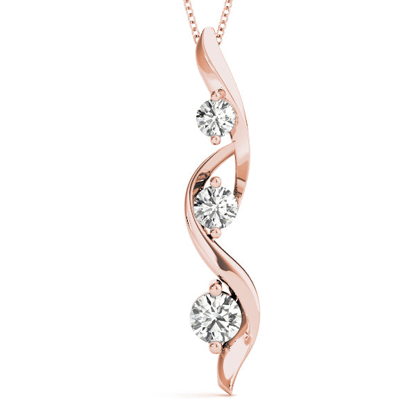 Swirling Diamond Pendant - Image 2